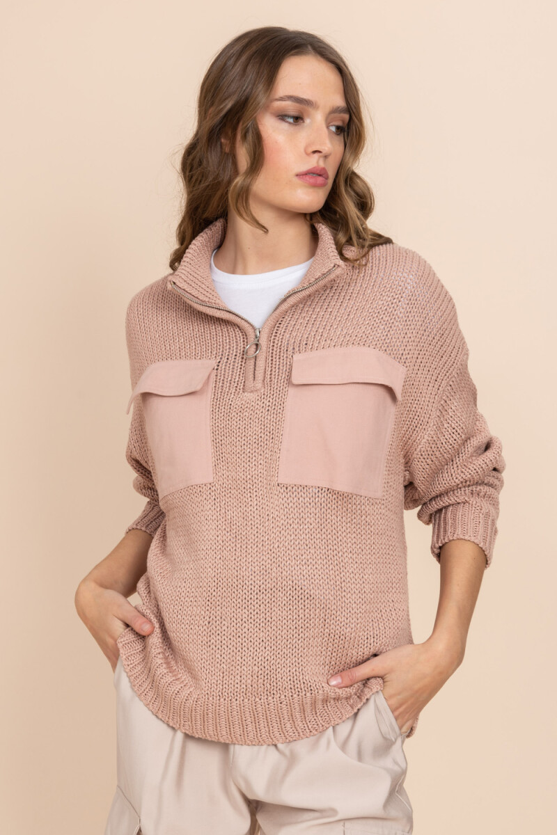 Sweater tejido Rosa