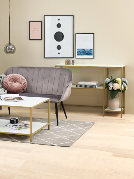 Mesa consola PANDRUP 30x110 estante bl/dorado Mesa consola PANDRUP 30x110 estante bl/dorado