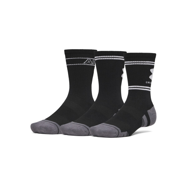 Medias UA Perf Tech Nov 3pk Crw Hombre 6015141-008 Negro
