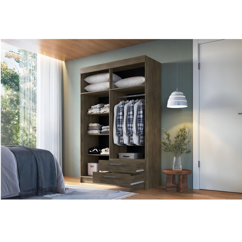 Ropero Artecas Premium® Mdp En 15mm 4 Puertas 7 Estantes 2c Color Carvallo Sintra Ropero Artecas Premium® Mdp En 15mm 4 Puertas 7 Estantes 2c Color Carvallo Sintra