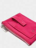 Tarjetero De Textura Suave rosa
