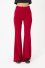 Pantalón flare Rojo
