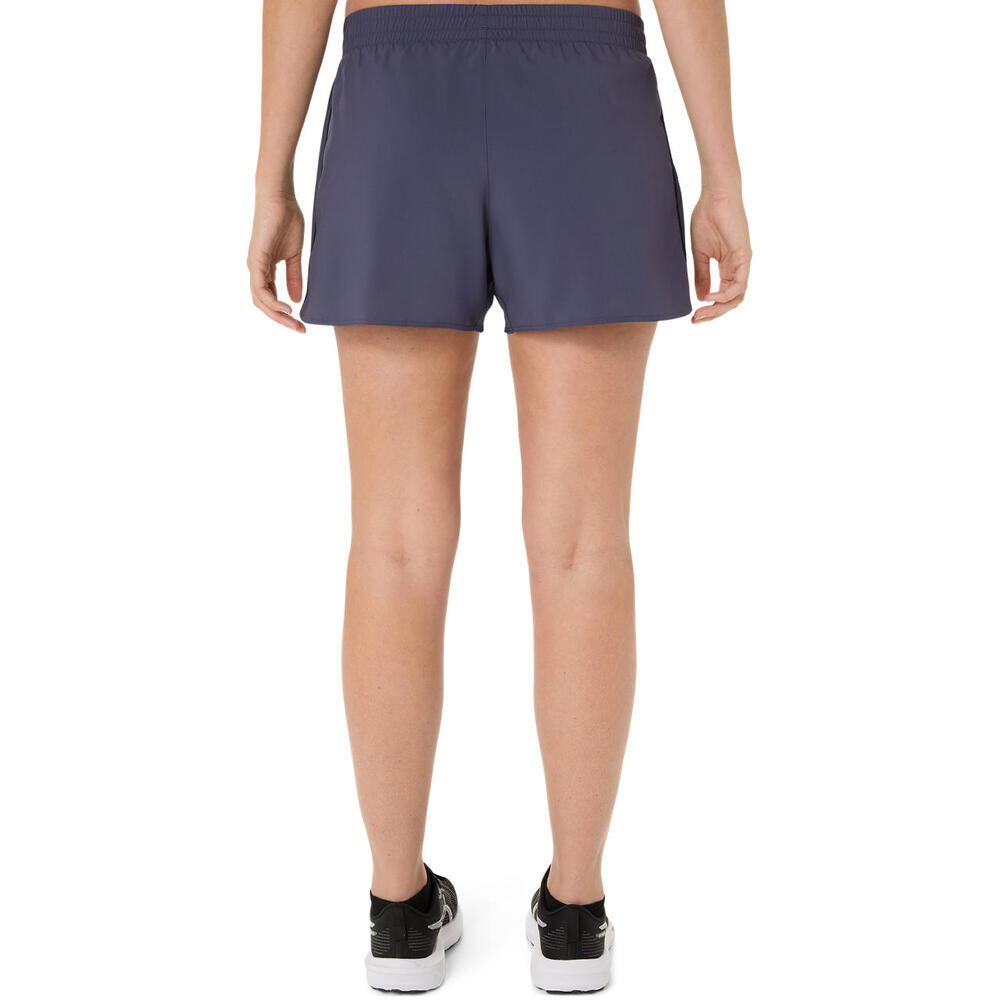 Short Running Silver 4In Mujer Indigo Fog