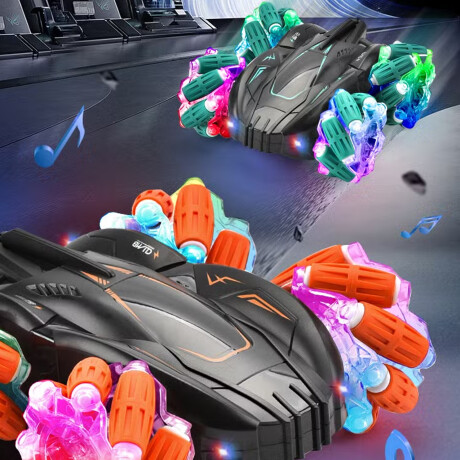 Auto Coche de acrobacia 360 Luces con Control Remoto Turquesa