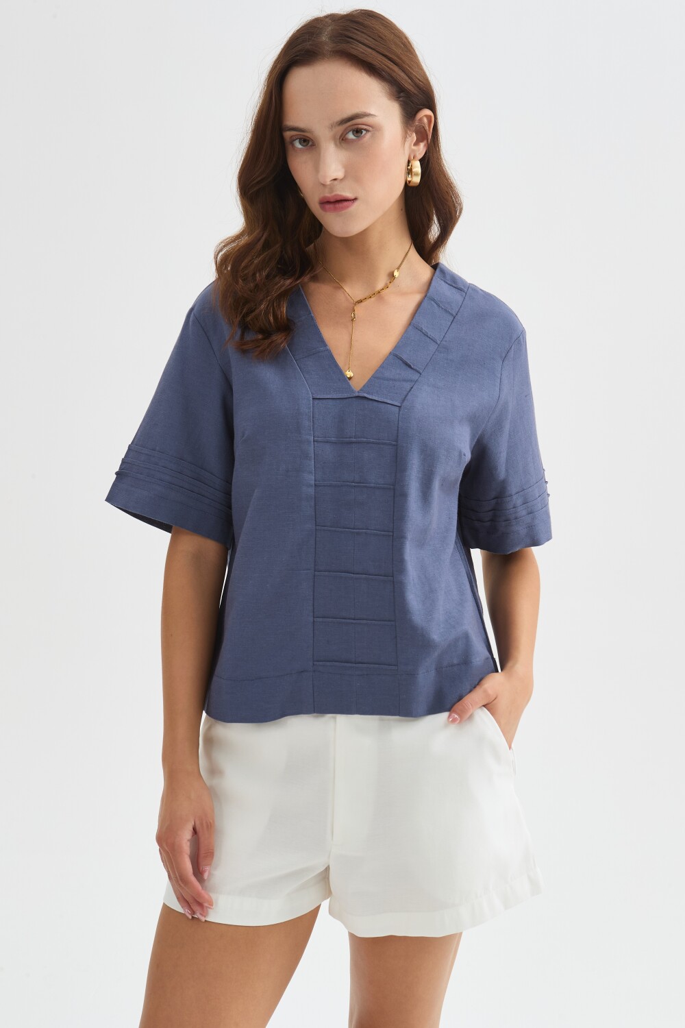 Blusa Jorvel Azul Piedra