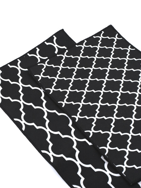 ALFOMBRA SET X 2 NEGRO