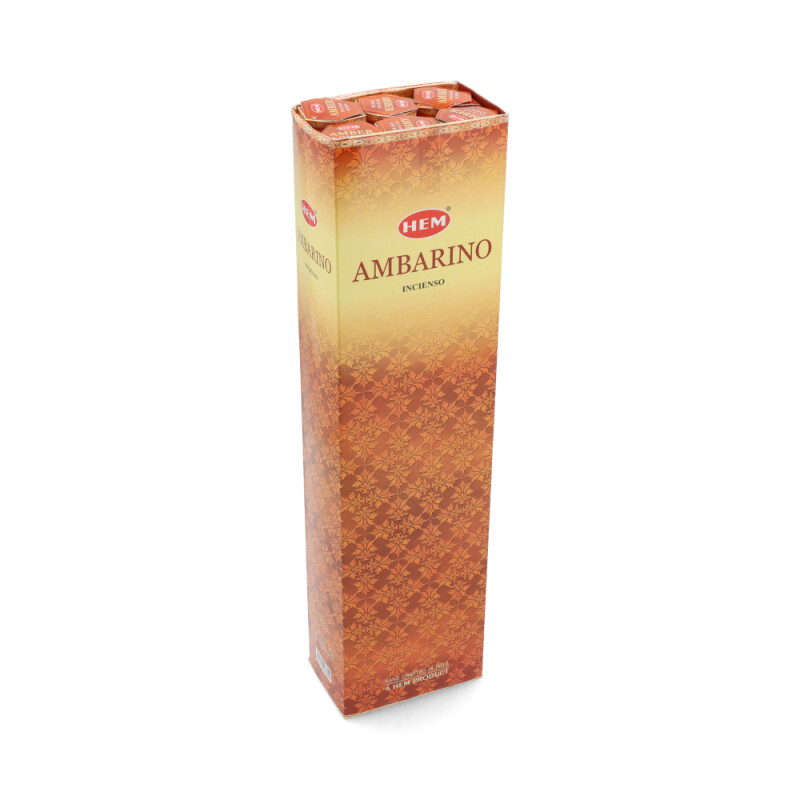 INCIENSO HEM HEXAGONAL LARGA CAJA X6 Ambar