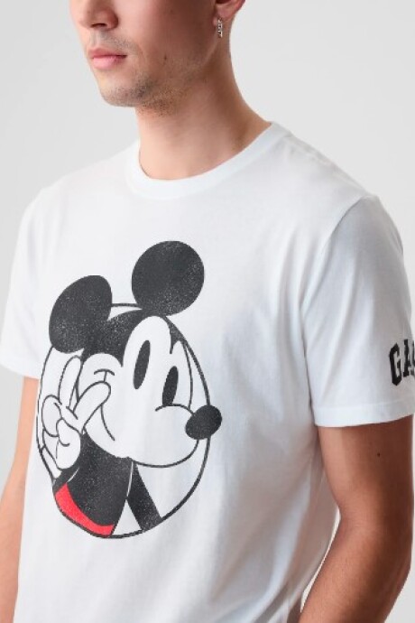 Remera Mickey Hombre White V2 Global