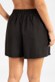 Short mirlo liso Negro