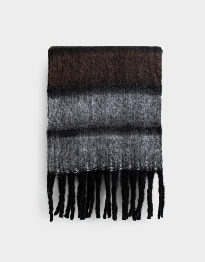 Bufandas Estampados Bufanda Rayada Con Flecos - Estampado Rayas