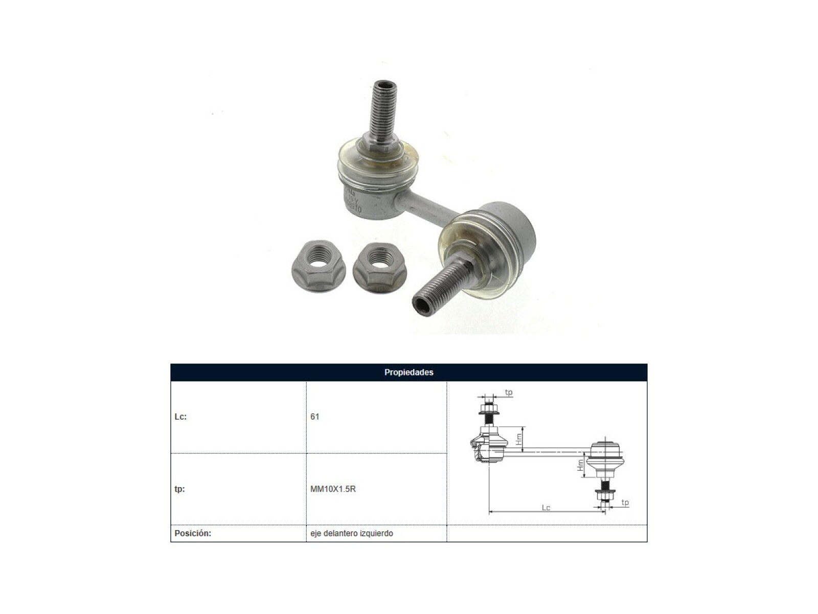 Bieleta Hyundai Accent 00-05 Der/Izq 