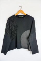 SWEATER C/VISCOSA FLUX NEGRO
