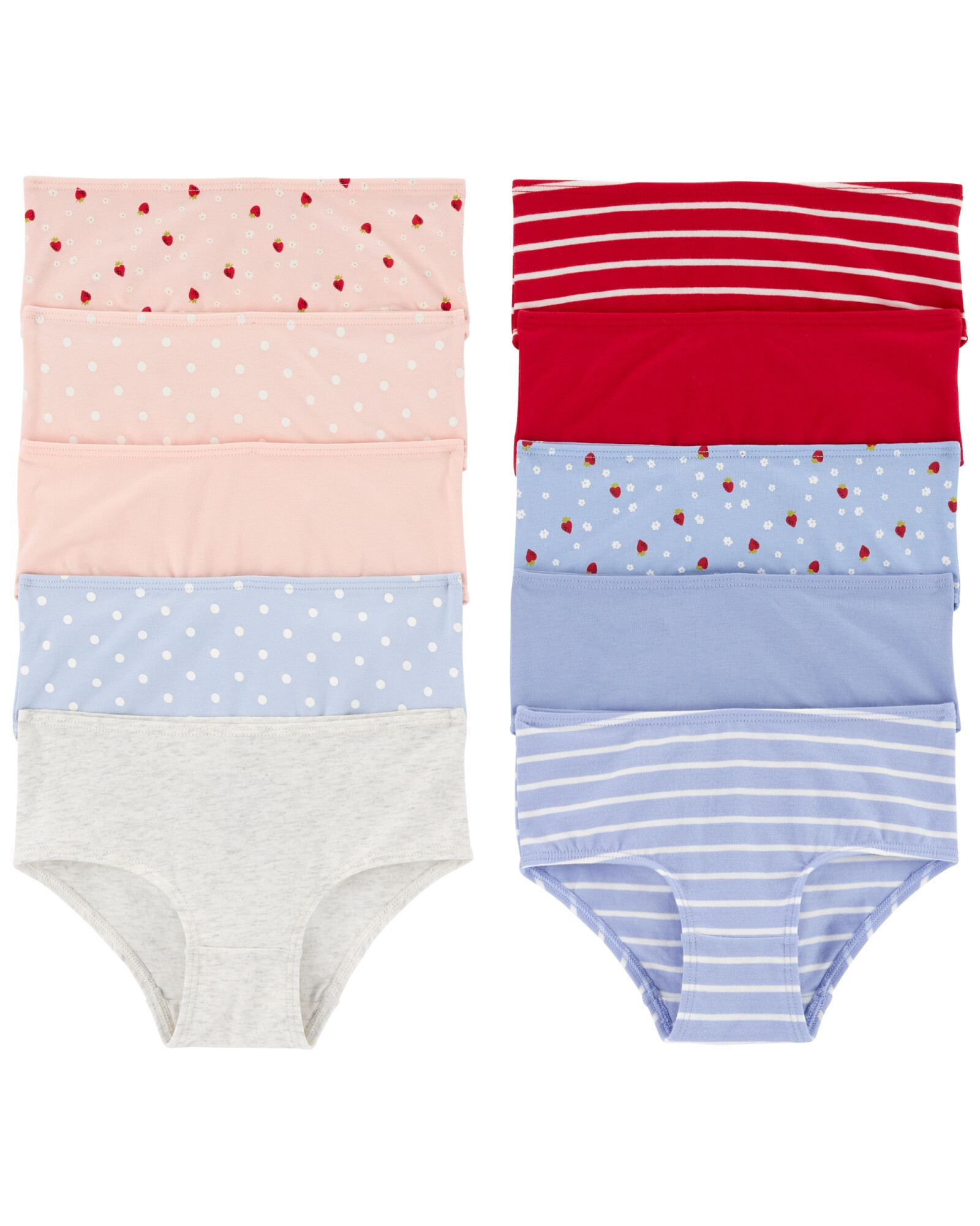 Pack diez bombachas de algodón, estampadas Pack diez bombachas de algodón, estampadas