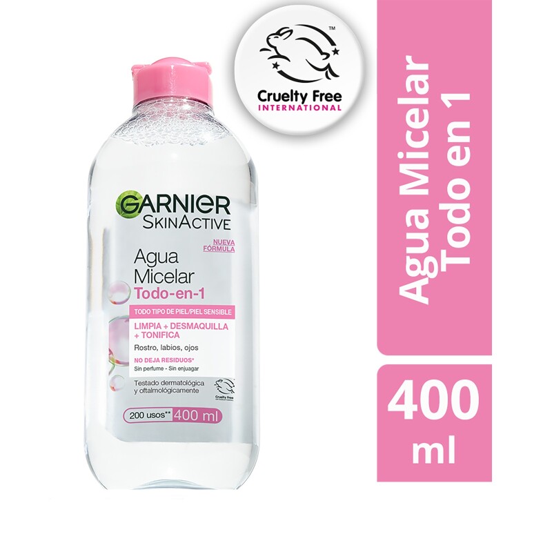 Agua Micelar Garnier 400 Ml. Agua Micelar Garnier 400 Ml.