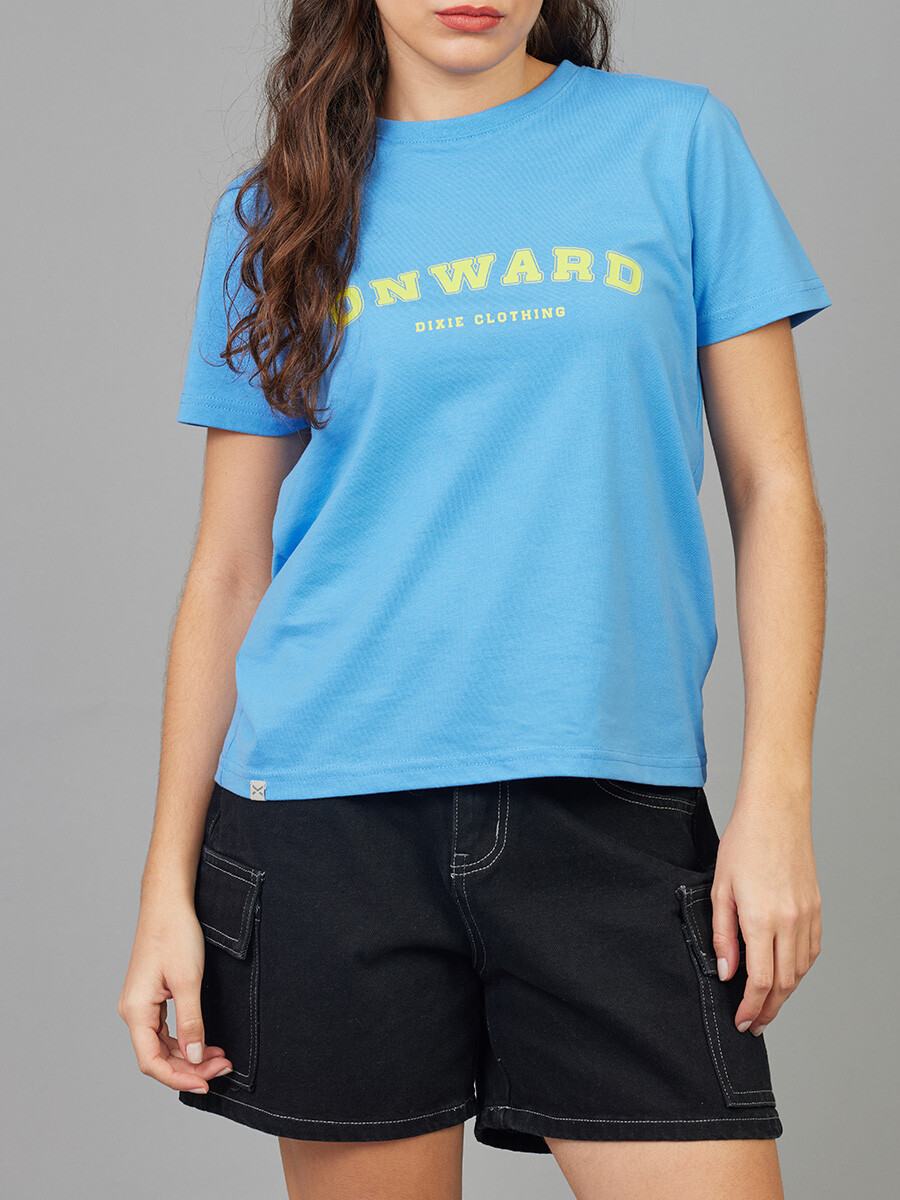 T-SHIRT ALEXIA DIXIE Ceruleo