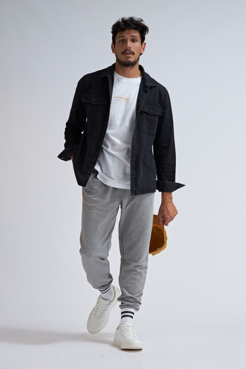 Pantalón deportivo Gris Claro Melange