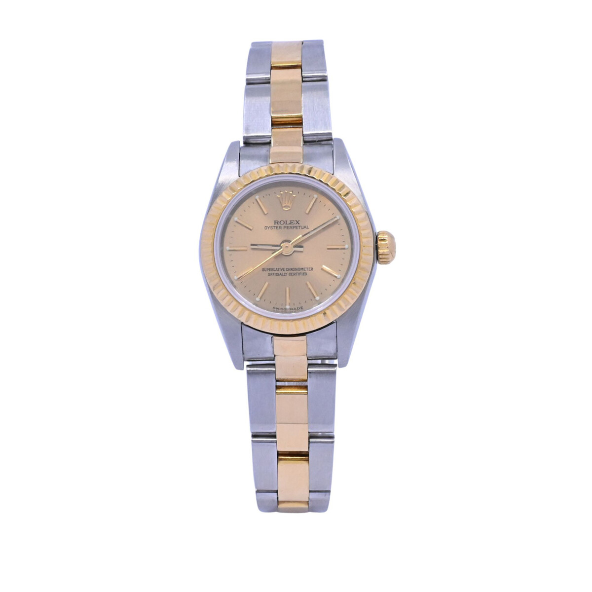 Rolex dama Oyster perpetual 76193 acero y oro 24 mm. año 2000 