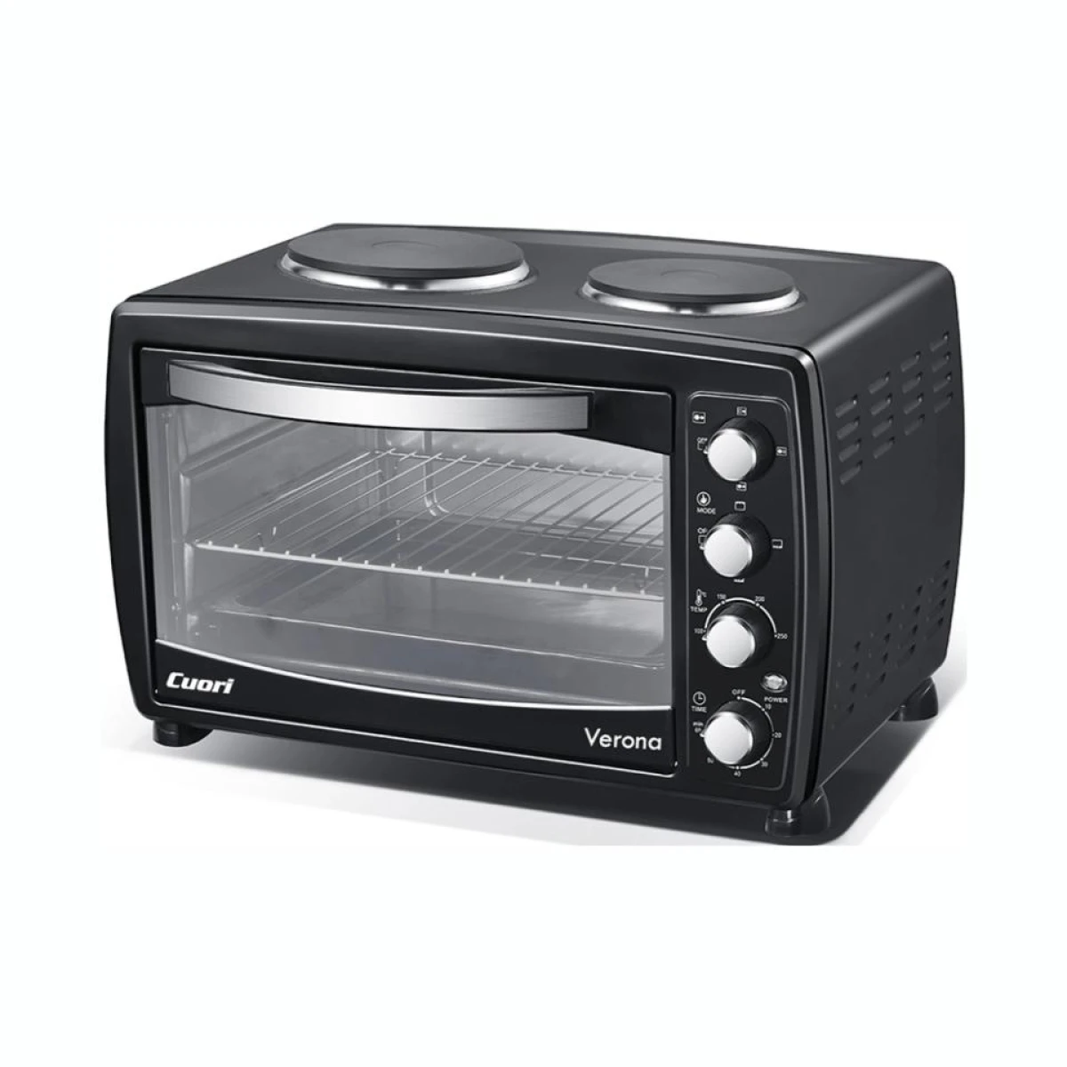 Horno Eléctrico CUORI Verona 1600W Capacidad 38L Selector Temperatura 
