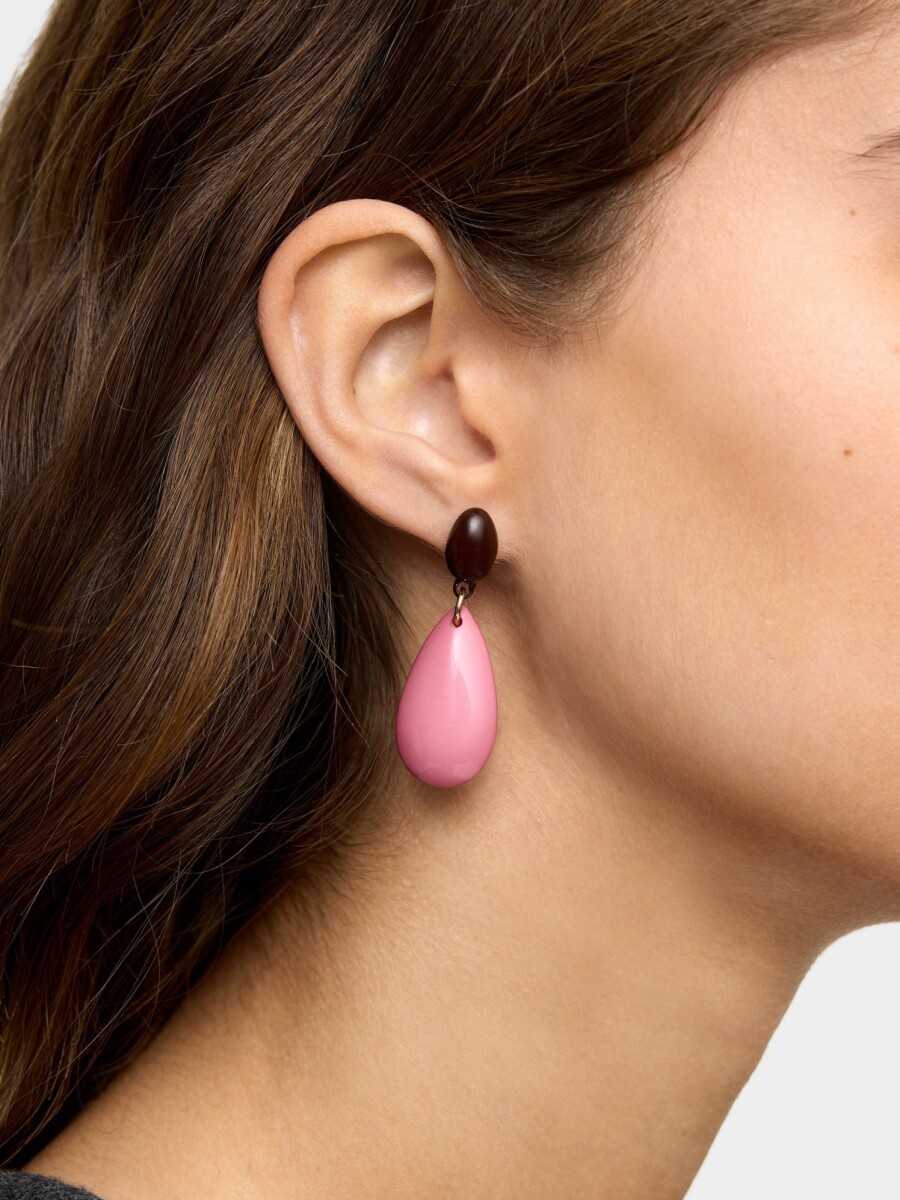 Pendientes Lágrima rosa
