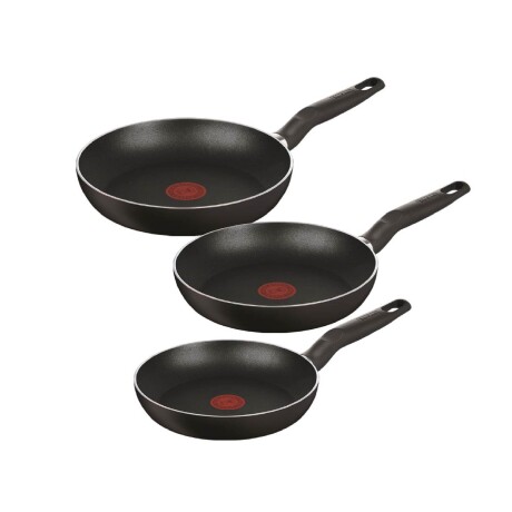 Juego de 3 Sartenes Tefal Vital 20 - 24 y 26cm | Antiadherentes | Color negro. Juego de 3 Sartenes Tefal Vital 20 - 24 y 26cm | Antiadherentes | Color negro.