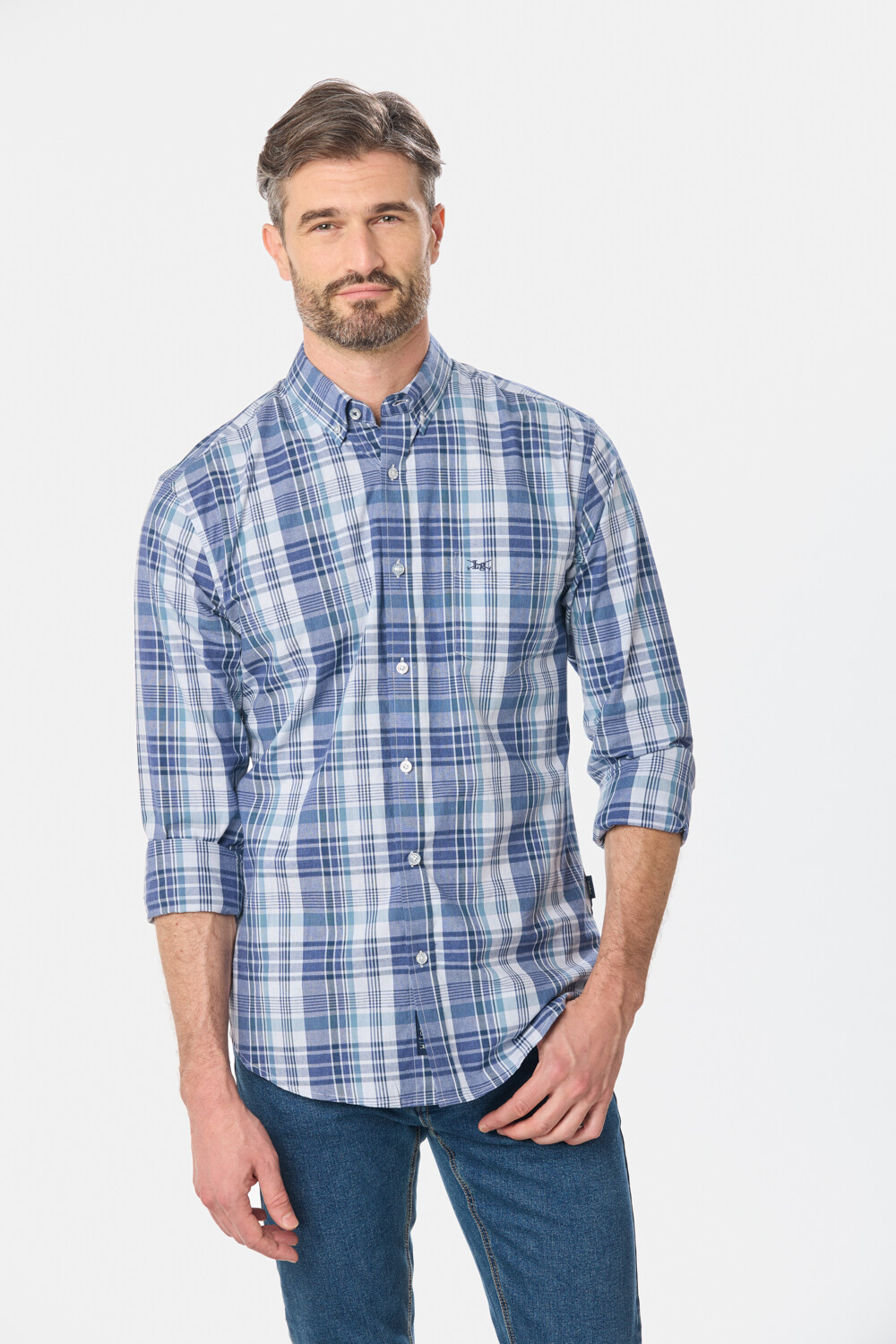 CAMISA CUADROS Azul