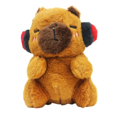 Peluche Capibara con Auriculares 23CM 001