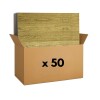50 Placas Revestimiento Pared Autoadhesiva 70x77cm Promo X50 Madera Marrón
