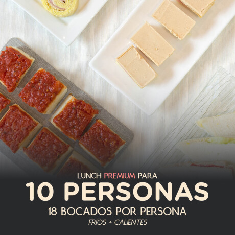 Lunch Fiestas 10 personas Premium - Sin Dulce 000