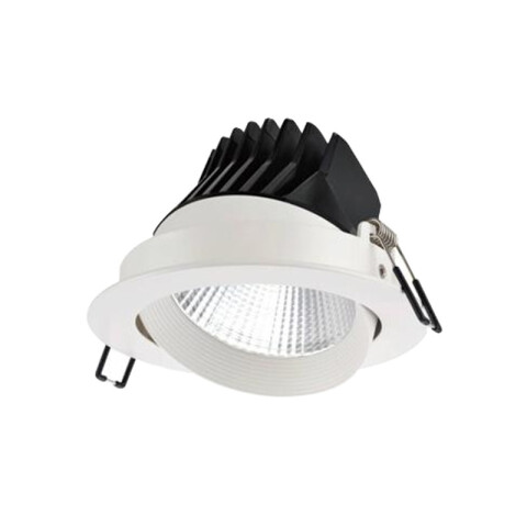 Luminaria de embutir LED integrado móvil 12W Ø11cm NV0444