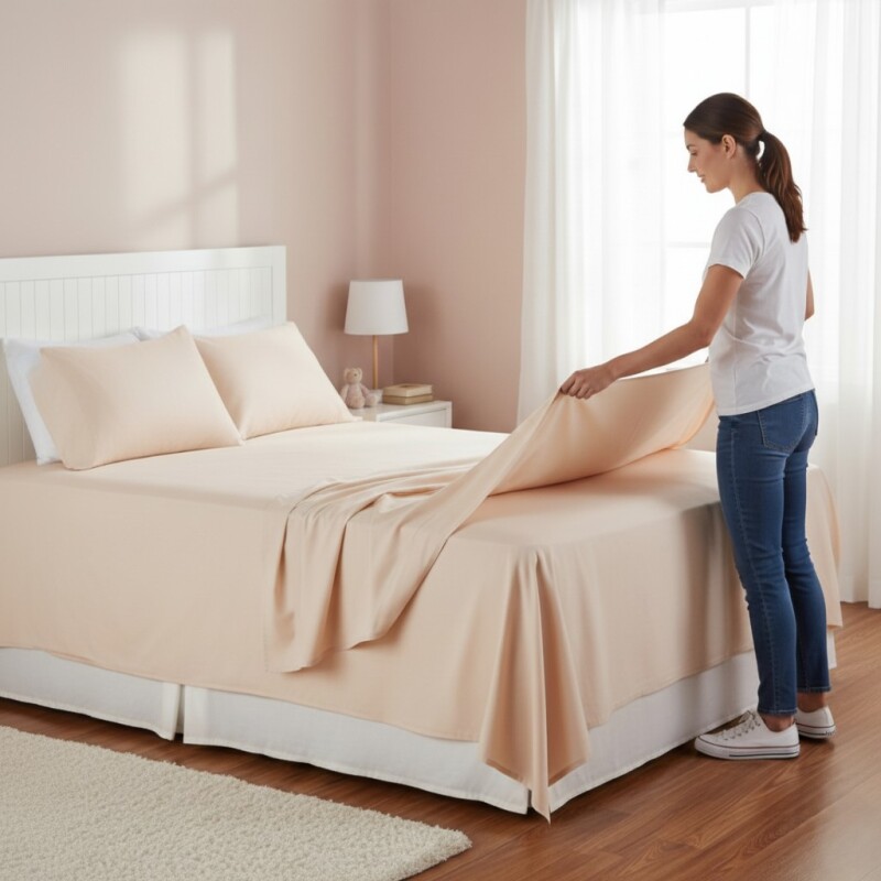 JGO SABANA ROSA VIEJA TWIN 120X200+30CM 3PZAS Unica