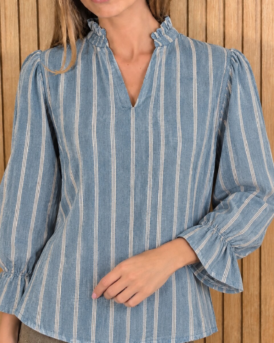 Blusa Copenhague - Raya Denim Celeste 2 