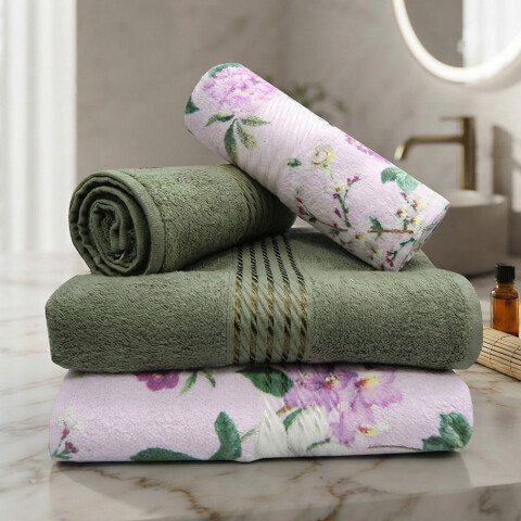 Set X 4 Toallas Prisma Dohler Estampadas 100% Algodón CLARA