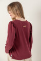 Remera soft Bordeaux