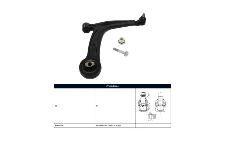 Parilla De Suspension Delantera Ford Ka 08-11 Der Parilla De Suspension Delantera Ford Ka 08-11 Der