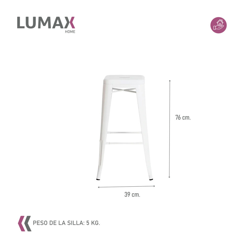 Taburete Tolix Hogar Pub Muebles Blanco