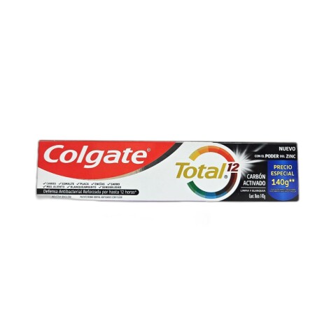 CREMA DENTAL COLGATE TOTAL 12 HS 140 G CARBON CREMA DENTAL COLGATE TOTAL 12 HS 140 G CARBON