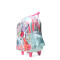 Mochila Footy Unicornio 18" CARRO con Luz Led Verde Agua - Rosado