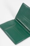 Cubre pasaporte metalizado verde