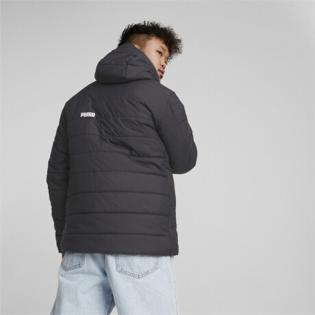 ESS Hooded Padded Jkt.84893801 Negro