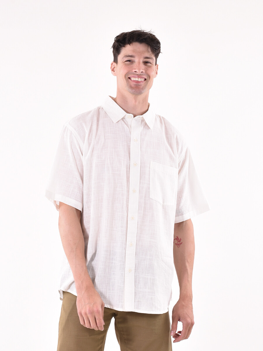 CAMISA OVER AVALON - OFF WHITE 