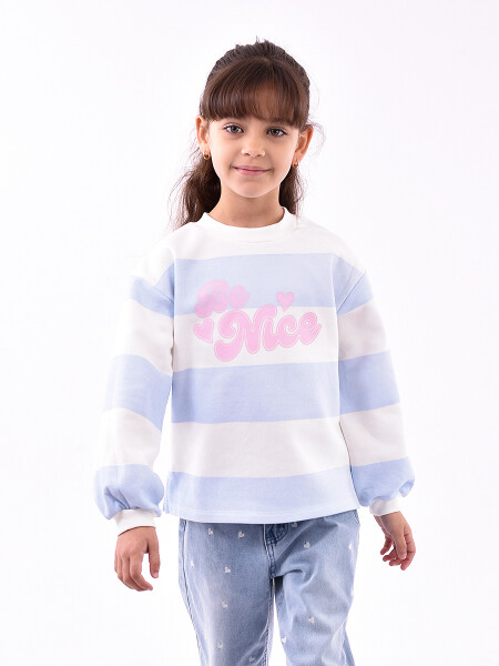 BUZO NIÑA CELESTE