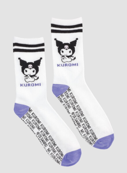 Medias 1/2 caña dama kuromi Diseño 1