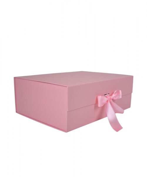 Caja Rigida Plegable con iman 24,5x33x12 cm ROSADO