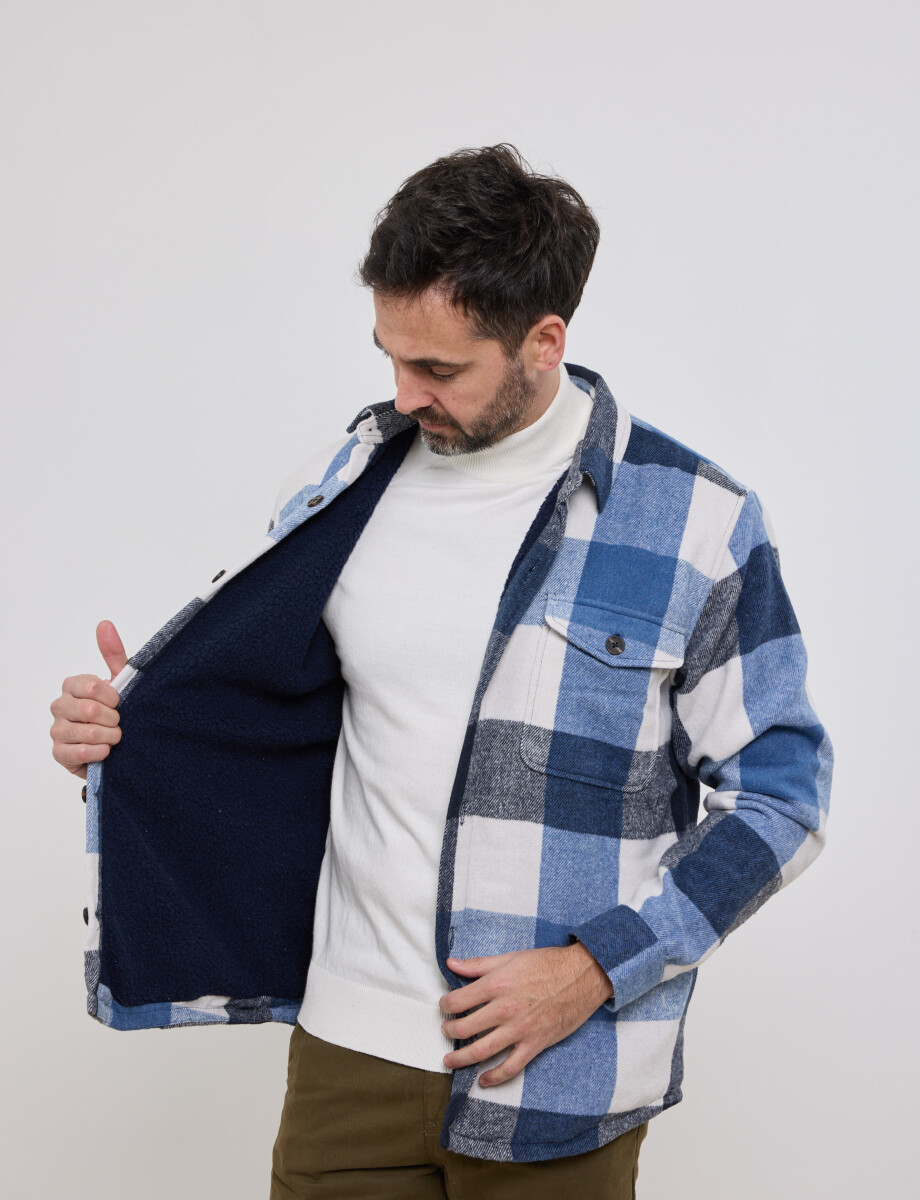 300564 SOBRECAMISA HARRY Azul Piedra/natural