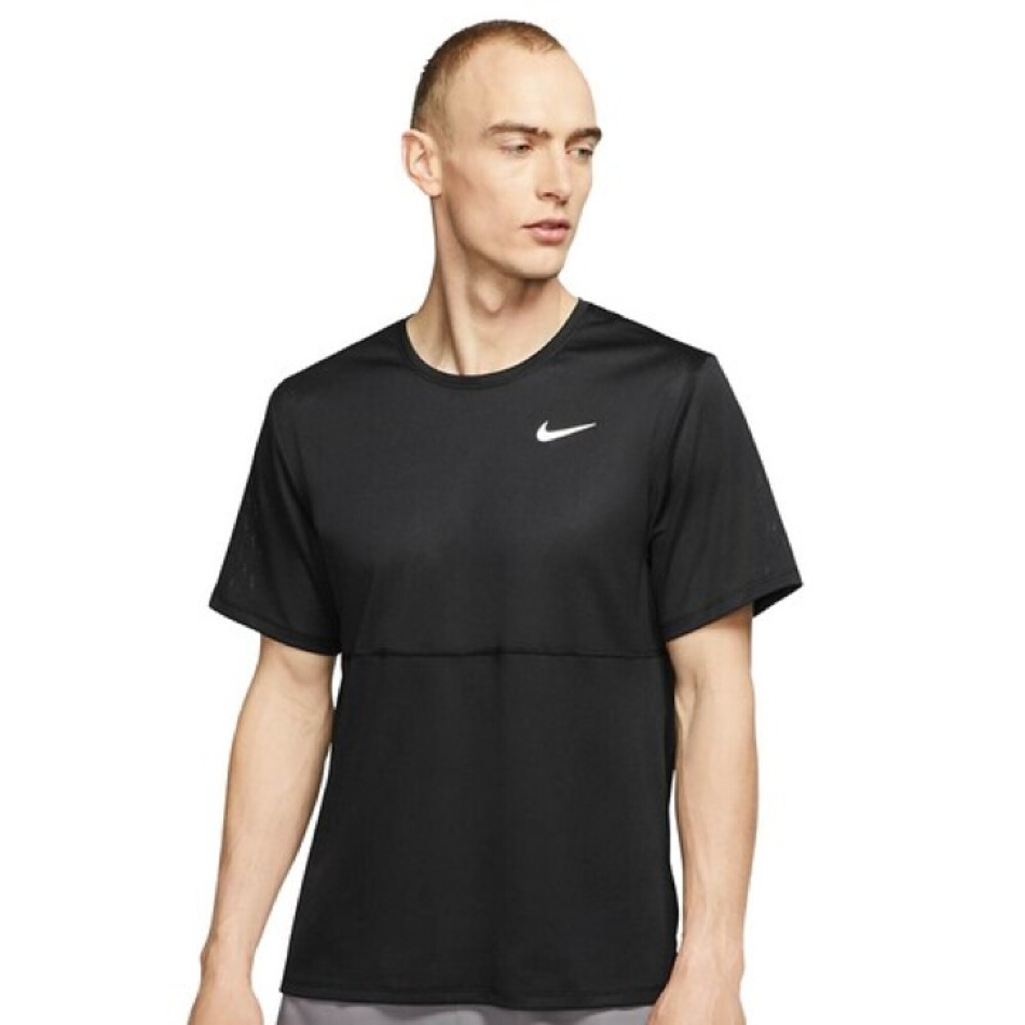Running Nike NIKE BUZO M NK DF RUN TOP SS BLACK BLACK REFSIL C O. de Hombre CJ5332 010 Negro Macri Life