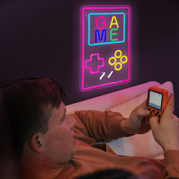 Letrero Neon Cuadro Led Consola Retro Gamer Usb LETRERO NEON "CONSOLA HY-7848