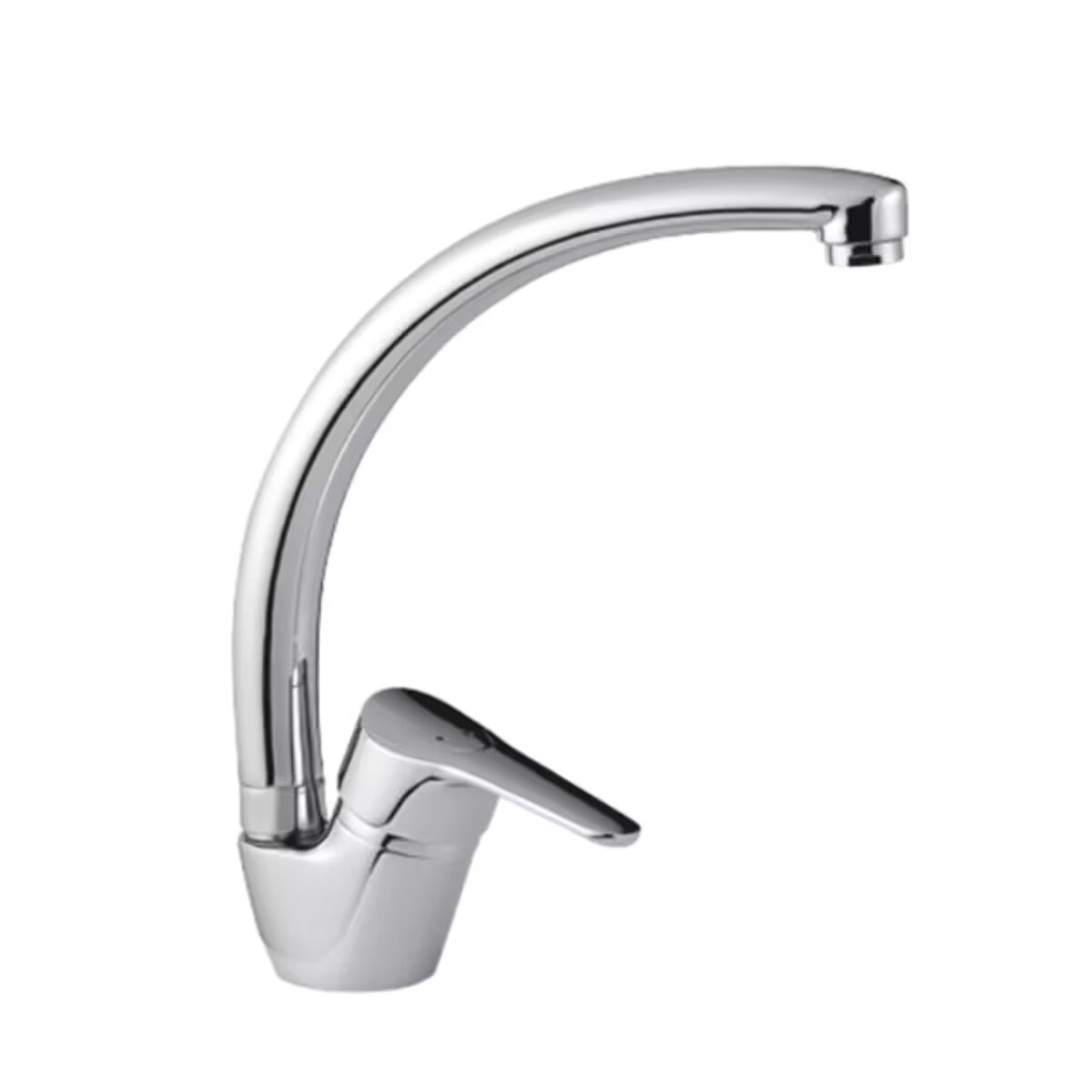 Grifería De Cocina Monocomando De Mesada Caddie Cromado 