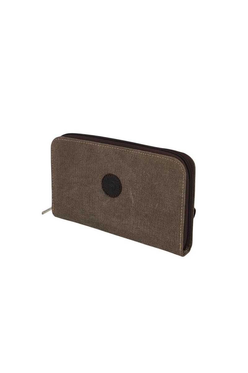 Monedero con tarjetero Marrón