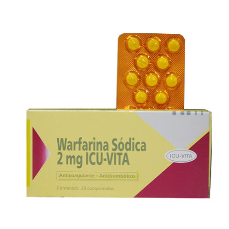 Warfarina Icu 2mg x 20 COM Warfarina Icu 2mg x 20 COM