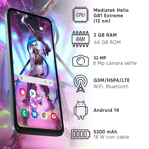 Motorola E15 2/64 Gb 4g + Regalo AZUL